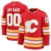 Calgary Flames Dresy Personalizované Fanatics Premium 2024-25 Červené Domácí - Pánské
